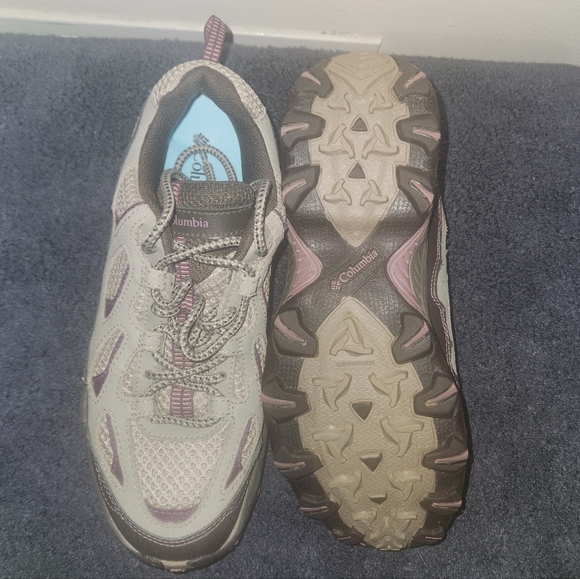 Columbia Womens Gray and Purple D Storm Hiking Shoes Size 8 - Picture 9 of 10